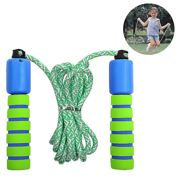 Tangle-fri springtov med kuglelejer, justerbar Green with blue