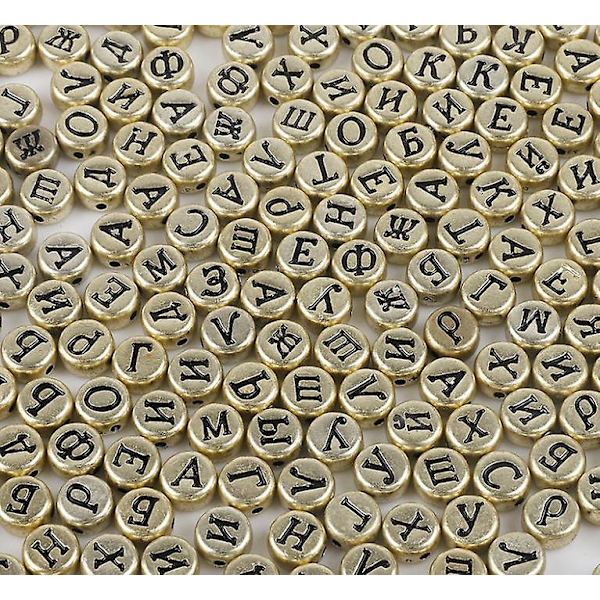 Diy bogstav runde 4*7mm farve akryl bogstav perler til børn 5