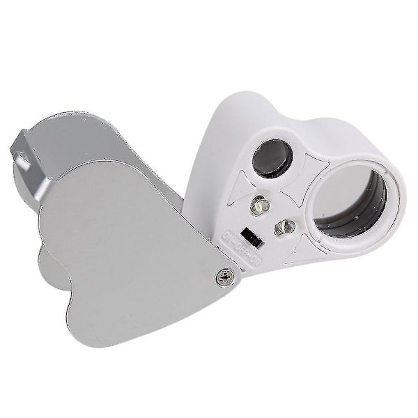Led 30x/60x förstoringar smycken identifieringslupp
