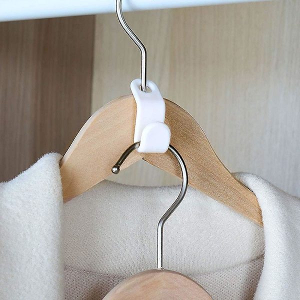 30 stk. Tøjstangsforbindelseskroge Mini Kaskade Stak Til Skab Garderobe Pladsbesparende 50pcs