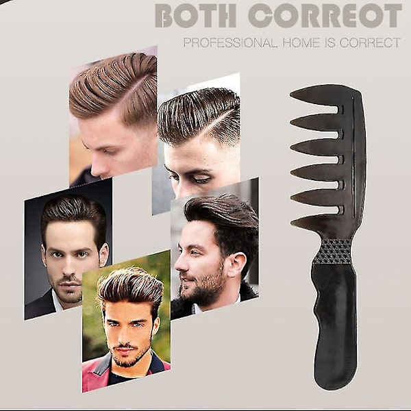 Slicked-back Professional Styling Comb Anti Static Hair Brush For Men NO 13