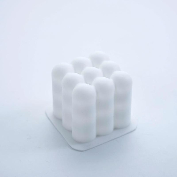 2-pack bubbel ljus sojavax ljus vit bubbel ljus set coola formade bubbel ljus starkt doftande kub roliga estetiska ljus