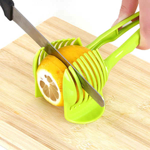 Kökets handhållna multifunktionella apelsin citron frukt skivare tomat äggdelare skärklipp