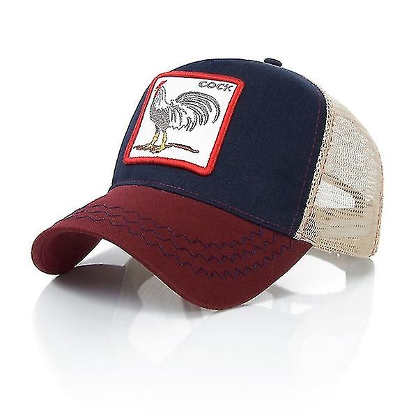Mote Dyr Hip Hop Baseball Caps Skygge Reise Cap (Ensom Ulv), Blå