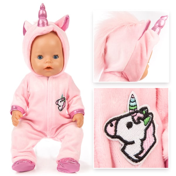 2 st dockkläder söta babykläder 17,5-18 tum American Girl Reborn dockkläder skor set