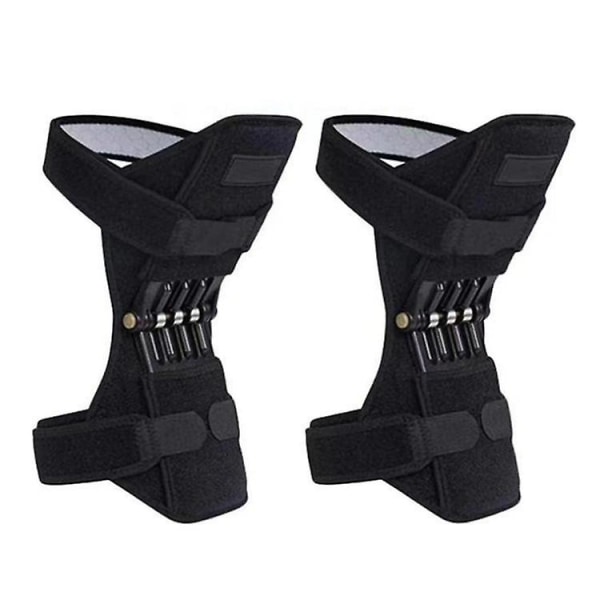 Power Knäskydd Stöd Brace Fjäder Knäskydd, 1par Patella Booster Fjäder Knäskydd Stöd För Vandring Sport