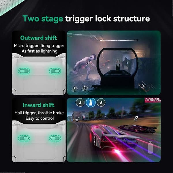 Trådløs Gaming Controller Gamepad 1000Hz Returhastighed med Hall Effect Joysticks & Hall Triggere til PC Switch Telefon
