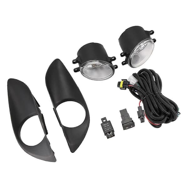 1 Sett Frontfanger Tåkelys Monteringssett Ledningsnett for Yaris HTCHBCK Vitz 2007-2011 Dagslys