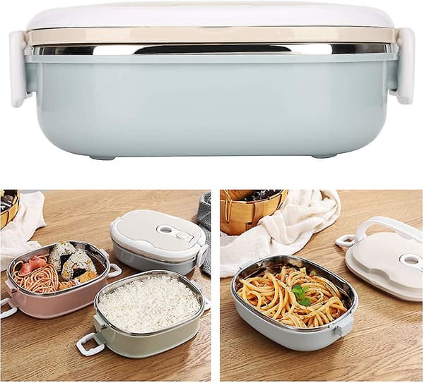 Termisk Bento Lunsjboks Med Rustfritt Stål Termisk Isolasjonslag (Enkelt Lag 900ml)