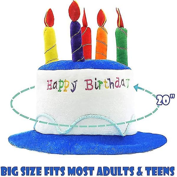 Plys Happy Birthday Kage Hat blue