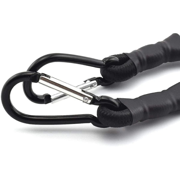 2-pack 40 tum/1 meter bungee-sladd med karbinhake, kraftiga latex-spännband starka elastiska rep