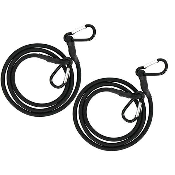 2 stk. 40 tommer/1 meter elastik reb med karabinhage, overlegen latex heavy duty stropper stærk elastisk reb