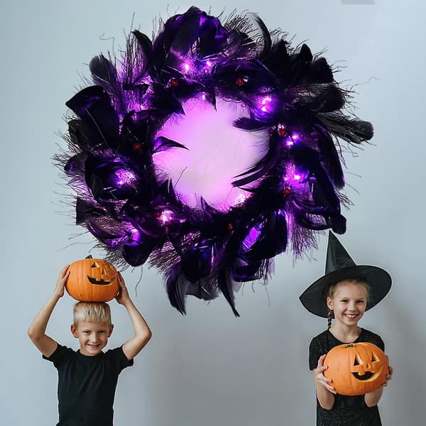 Simulert dekorasjon krans realistisk for Halloween-fester