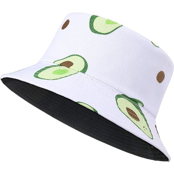 Spand Spand Bomulds Sommer Fiskerhat til Kvinder Mænd， avocado