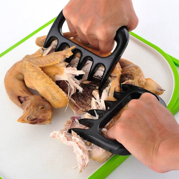 Kloklo för kött, BBQ-gaffel, separator för fläskkött, frukt- och grönsaksskärare, köksredskap, grilltillbehör
