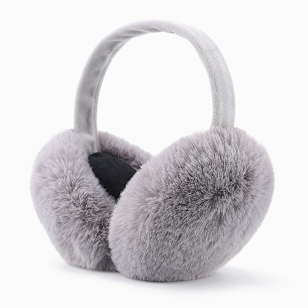 Unisex Tekoturkis Karvalakkis Talvi Lämpö Taitettavat Korvalämmittimet Grey