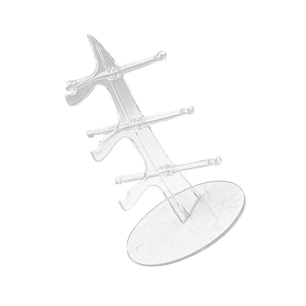 Sejlbåd Form Briller Display Stativ Solbriller Holder Brille Organizer Opbevaringshylde Til Hjem Butik (gennemsigtig, 3 lag)