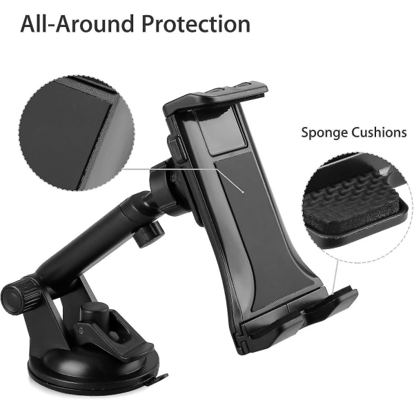 Bil Tablet Montering Universell Dashbord Vindusrute Bil Telefonholder 360 Swivel Med Sugekopp