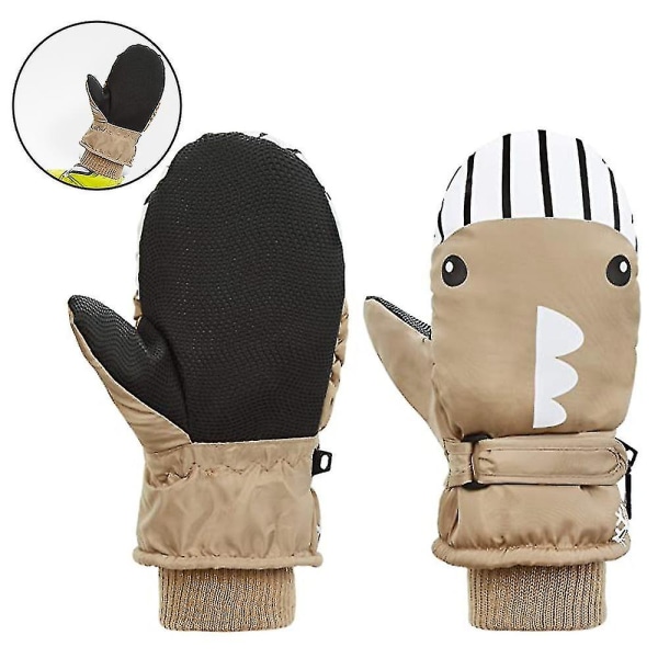 1pair Kid Winter Gloves Toddler Mitten, Ski Boy Snow Girl Waterproof