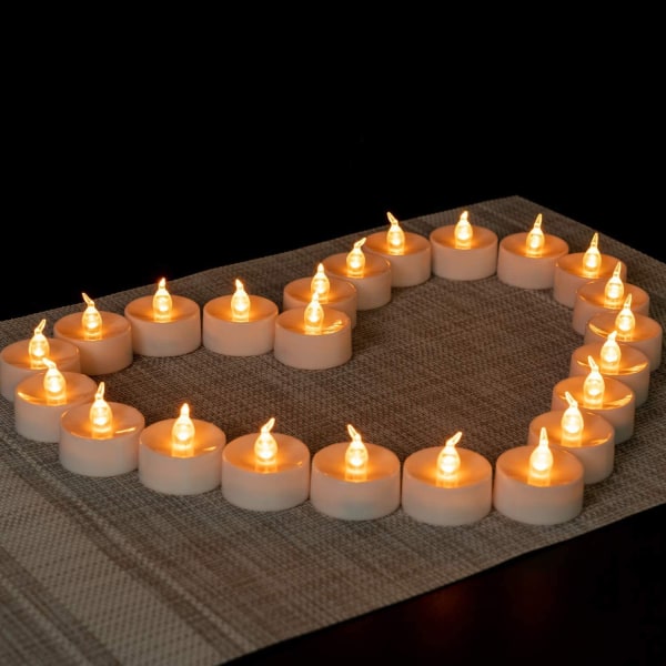 12pcs Eid al-Adha LED Candles Halloween Holiday Wedding Party Clear Wick Candles Modeling Room Accessories 6pcs Pack