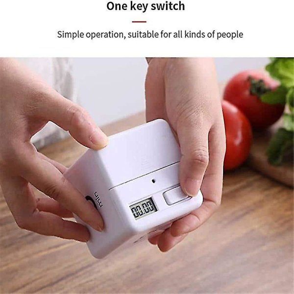 Miracle Cube Timer Hvid Køkken Timer Børne Timer Trænings Timer Fashionable 1-3-5-10minutes