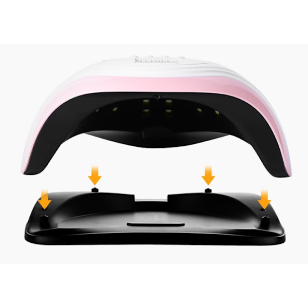 UV-nagelgellampa, 168W UV LED-nagellampor 4 timers 10/30/60/99S med automatisk sensor för alla geler