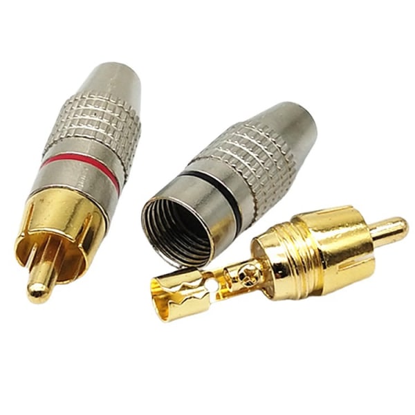 270 solderless lotus head audio and video socket wiring socket RCA jack surveillance video head 2 pcs