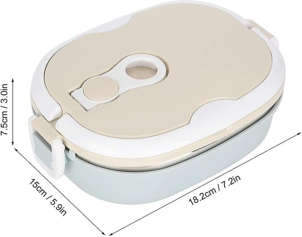 Termisk Bento Lunsjboks Med Rustfritt Stål Termisk Isolasjonslag (Enkelt Lag 900ml)