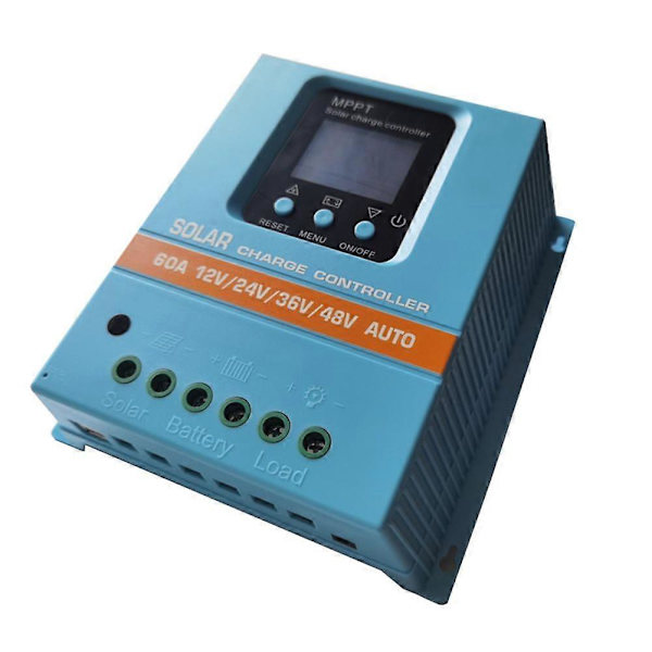 MPPT Solar Charge Controller 12V 24V 36V 48V LCD-display Solpanel Batteri Intelligent Solar Regulator 60A