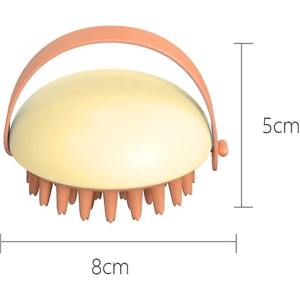 Hodemassasjebørste. Massasjebørste laget av silikon som er skånsom mot hodebunnen