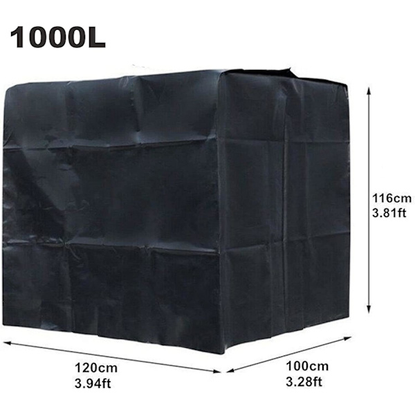 Vesisäiliön kansi, Ibc-säiliön kansi, UV-suoja, vedenpitävä, pölytiivis, sadevesisäiliön kansi, Ibc-säiliölle 120x100x116cm