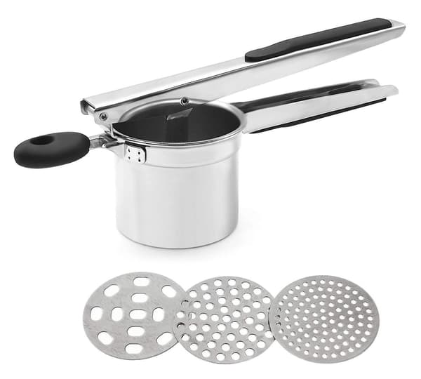 Rustfritt stål potetpresse