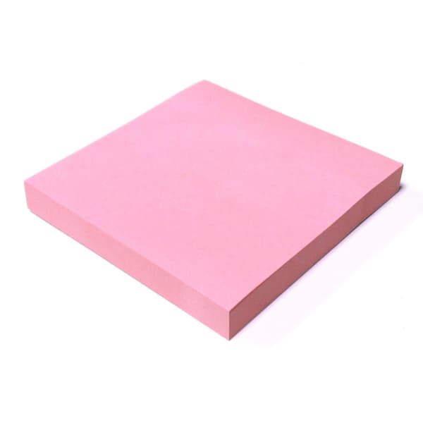 400 Pastelfarvede Flytbare Sticky Notes 76x76mm 4 Blokke Af 100 Ark - Blå, Pink, Grøn, Gul