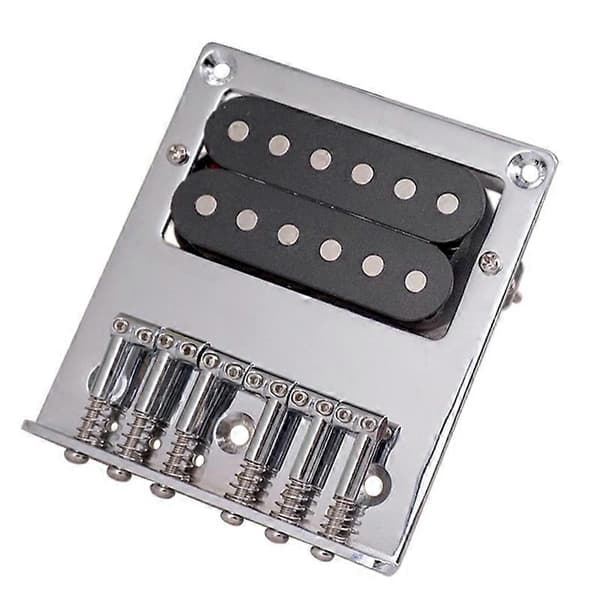 L-formad sadel 6-strängad TL elgitarrstall med svarta humbucker-mickar, gitarrtillbehör