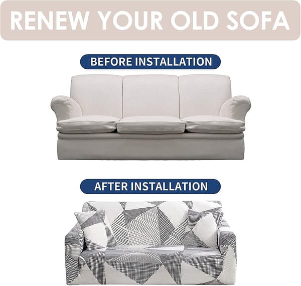 Stretch Sofa Cover Trykt Sofa Cover Sofa Cover 2 Seater