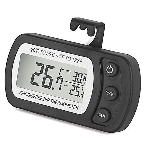 Kyltermometer Kylskåp Digital Vattentät Frys Termometer Lcd-skärm