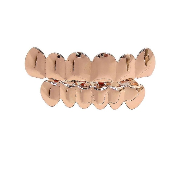 Hip Hop Sølv Gull Tenner Grillz rose gold