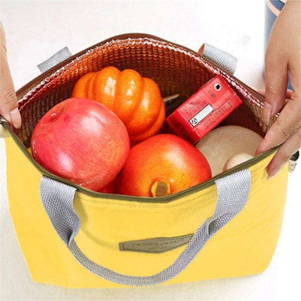 Isolerad Aluminiumfolie Picknick Termos Lunchväska Vattentät Reseväska Mode Godisfärger