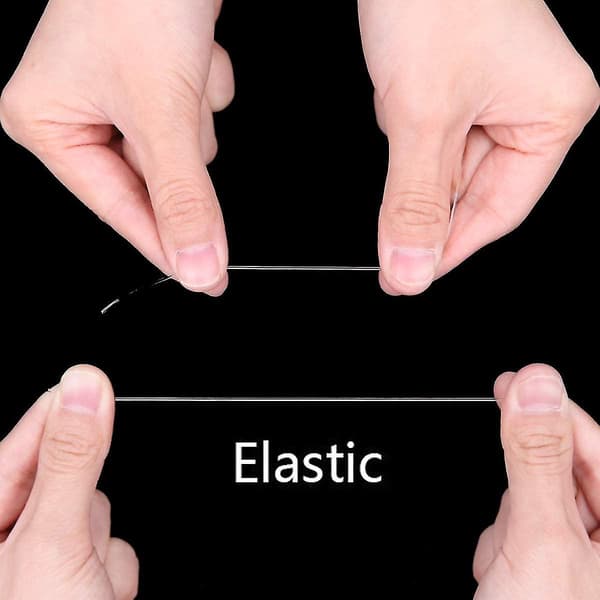 Elastisk snor, strækbar armbånd, krystalsnor, perlekæde til smykkefremstilling 0.8MM