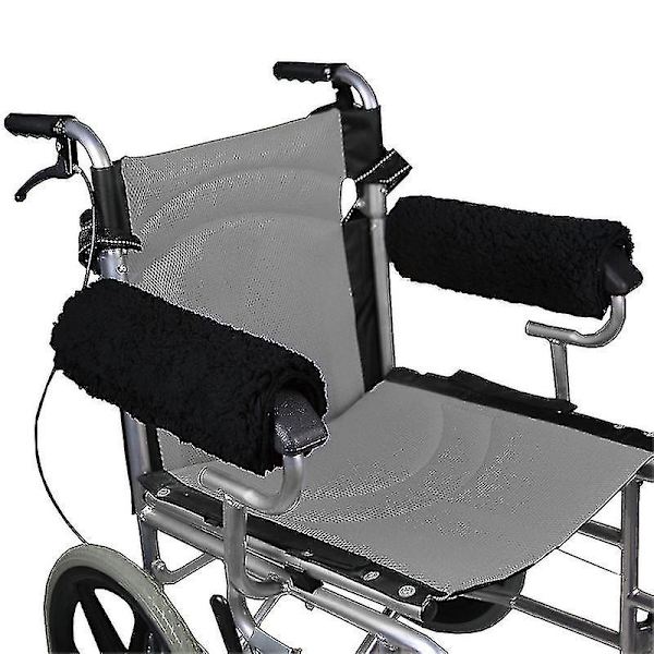Armstödsöverdrag för rullstol - Memory Foam Fårskinnsdyna för kontors- och transportstolar - Mjukt stöd och kudde