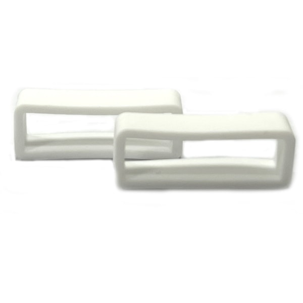 7 stykker (hvit) 20 mm klokkeremspenne, festering av silikonklokkerem for erstatning av smartklokkerem