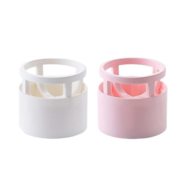 2 stk. Beauty Sponge Blender Holder Puff Holder Pudder Puff Tørrestativ Stativ Æg Pudder Puff Display Stativ (hvid, Pink)