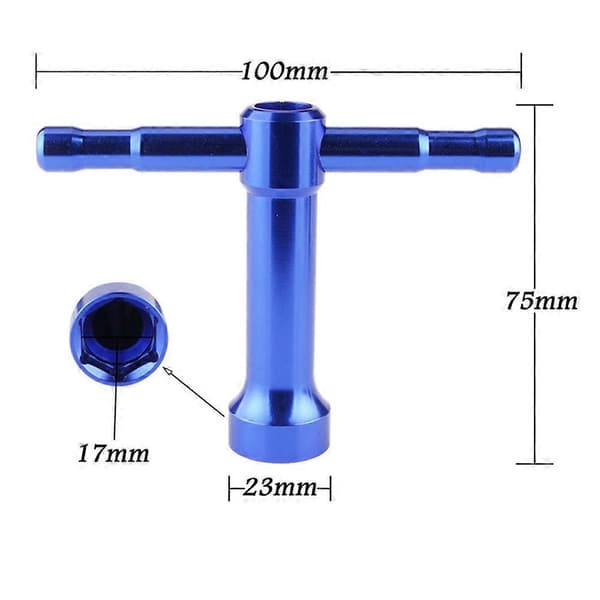 17MM Metal Hjul Hex Nøgle Værktøj til 1/8 Off-Road RC Bil SUMMIT E-