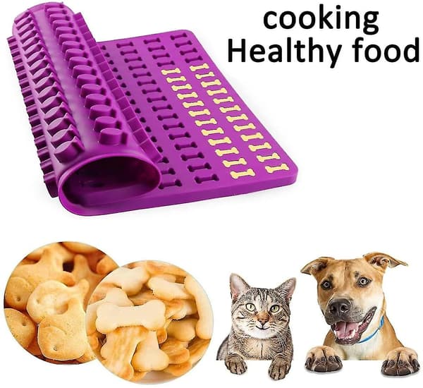 Hundebenformet silikon sjokoladeform Non-stick minikakeform for kaker, kjeks