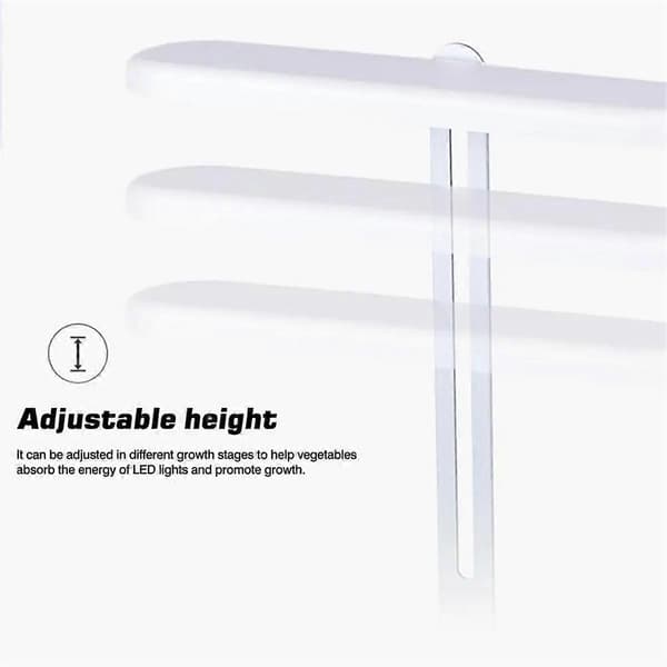 Hydroponisk Dyrkningssystem Fuld-Spektrum LED Plantelys Intelligent Grøntsagsspirekit EU Stik Sort