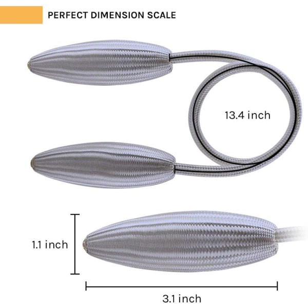 4 kpl luovia ja koristeellisia eurooppalaistyylisiä kierrettäviä verhonpidikkeitä kodin ja toimiston ikkunoihin, harmaa