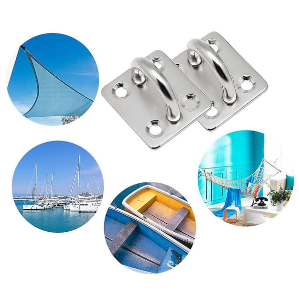 4 st Oblong Pad Eye Plate