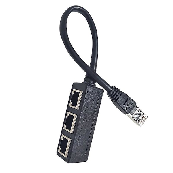 Verkko 1 - 3 portin Ethernet-sovitinkaapel, verkkokaapelihaaroitin, Ethernet-yksi-kolmeen jatkokaapeli