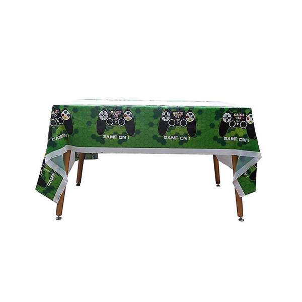 145 stk./sæt Videospil Festartikler Spil Tema Festdekorationer Tillykke med fødselsdagen Gaming Banner 1pcs tablecloth