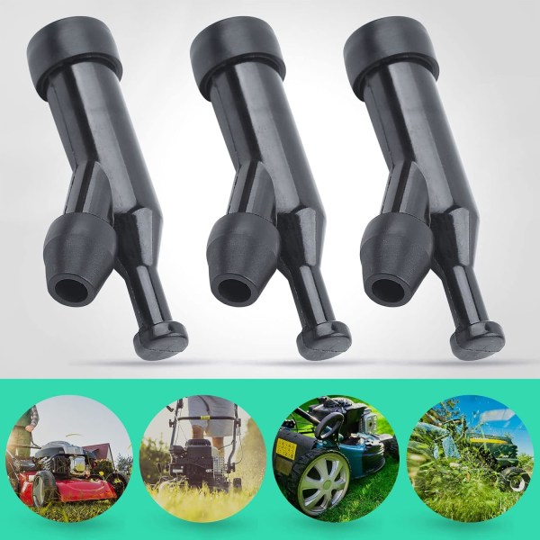 3-pack tändhattskontakter för Honda GX160 GX390 GX120 GX240 GX270 GX340, tändhattsmotstånd professionella reservdelar